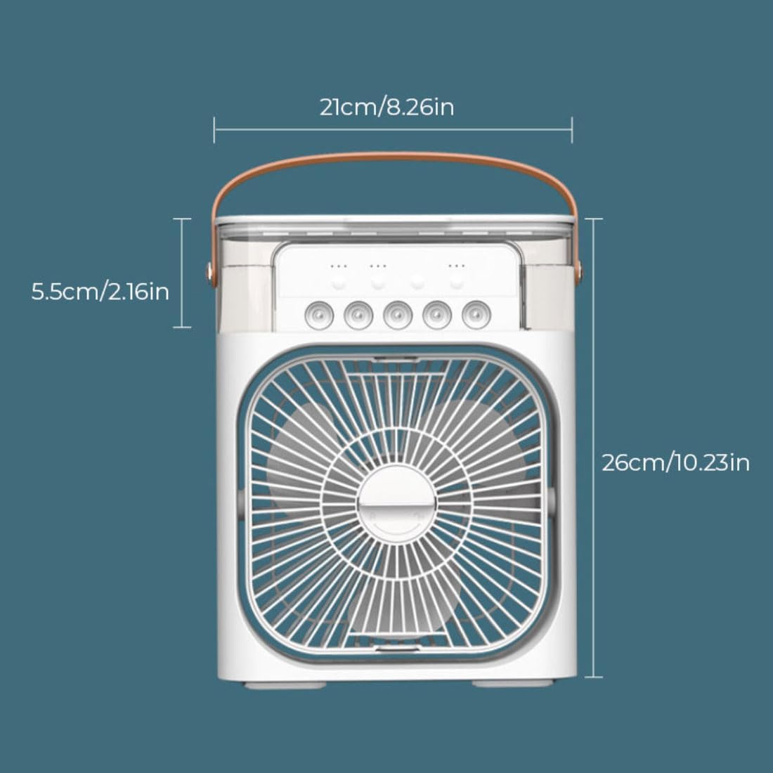 🔥DESTOCKAGE🔥 MINI CLIMATISEUR VENTILATEUR 5 EN 1 PORTABLE LED LUMINEUX