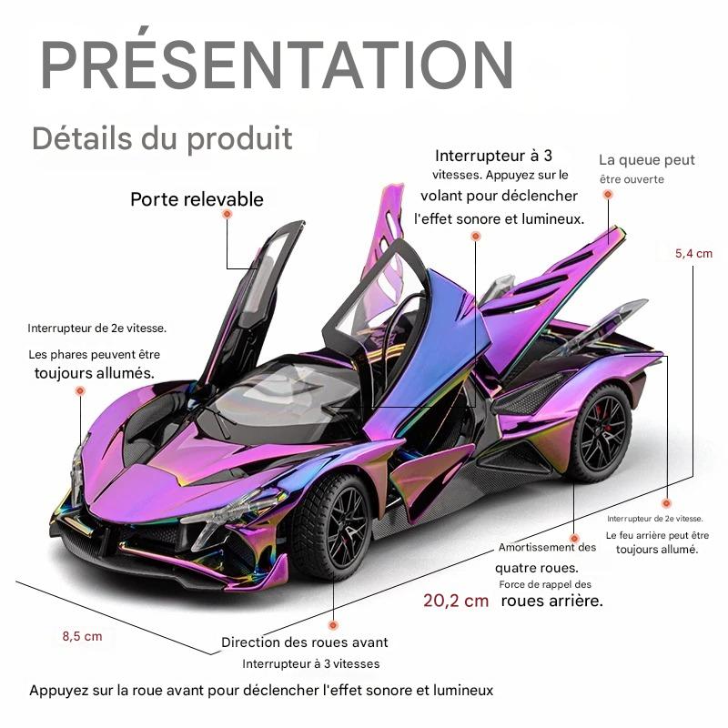 đ ModĂšle de voiture Apollo EVO 1:18 â Lâhypercar futuriste Ă collectionner.