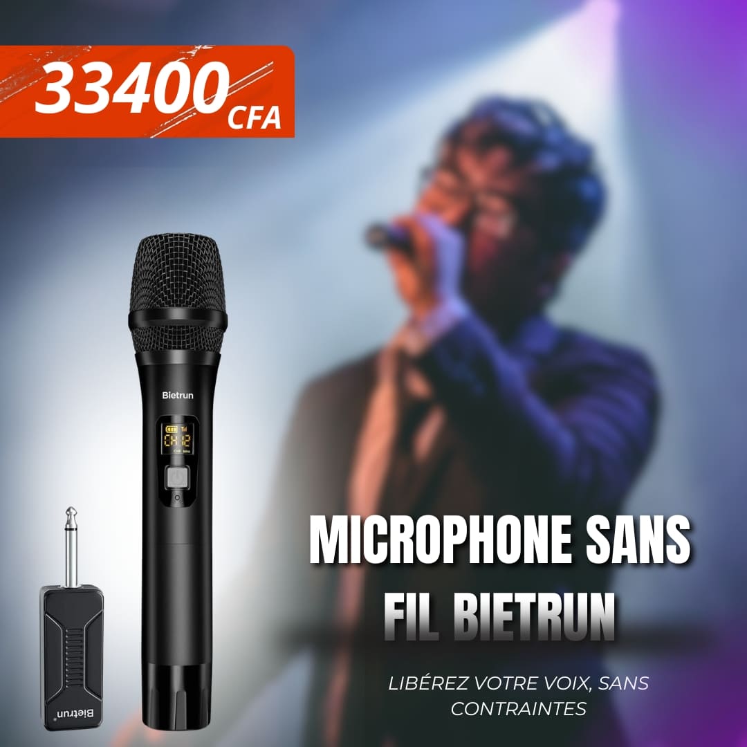 đ€ Microphone Sans Fil Bietrun â La LibertĂ© de la Performance, La ClartĂ© du Son đ€
