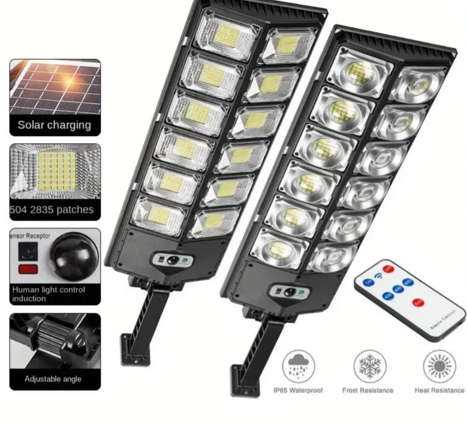 🌟LAMPADAIRE SOLAIRE LED 🌟avec sa télécommande 🥇