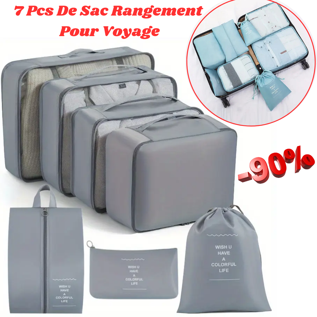 7 Pcs de Sac Rangement pour Voyage