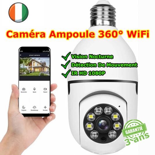 VigilCam Caméra de surveillance ampoule 360°