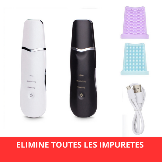 EPURATEUR ULTRASONIQUE-DEGAGEZ TOUTES LES IMPURETES - VISAGE CLEAN