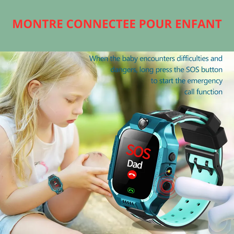 MONTRE CONNECTÉE POUR ENFANTS AVEC LOCALISATION GPS