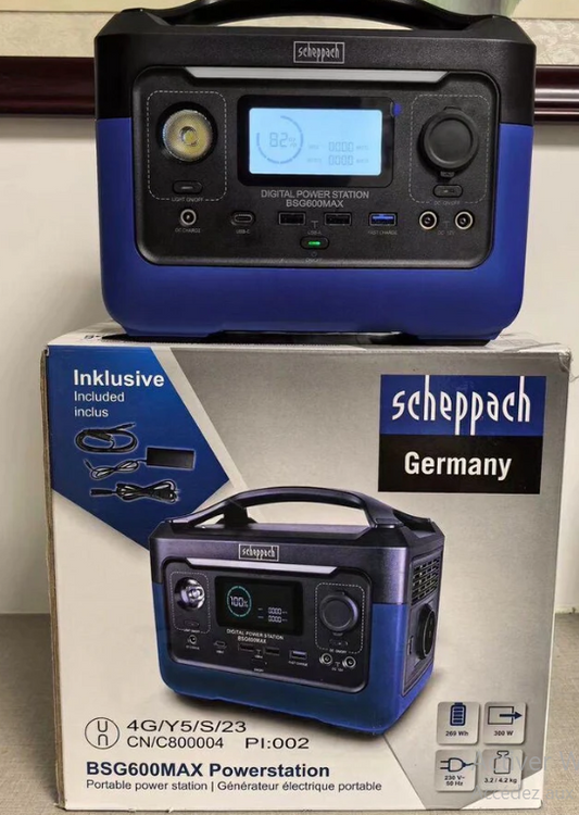 ⚡ Station d'Énergie Portable Scheppach – Autonomie & Puissance ⚡