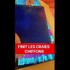 GRANDE ARDOISE ELECTRONIQUE - FINIT LES CRAIES ET CHIFFONS - ECRIRE EFFACER INFINIMENT