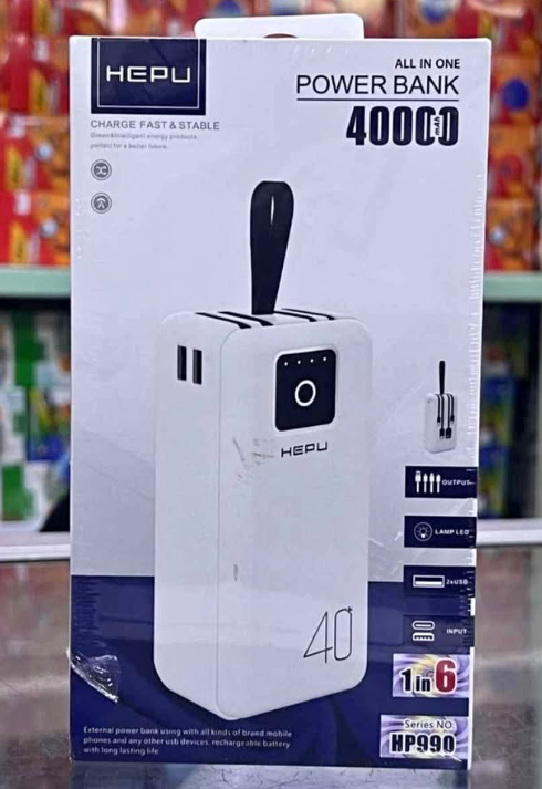 ✅POWER BANK 20 000 mAh⚡ 30 000 mAh ⚡40 000 ⚡50 000 &  60 000 mAh⚡( marque de qualité HEPU)