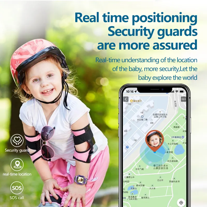 MONTRE CONNECTÉE POUR ENFANTS AVEC LOCALISATION GPS